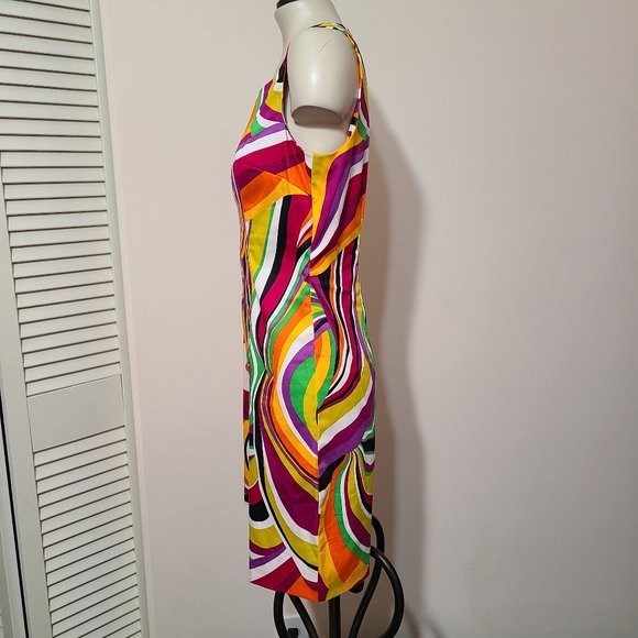 Groovy 60's style sheath dress 6P - Picture 2 of 4